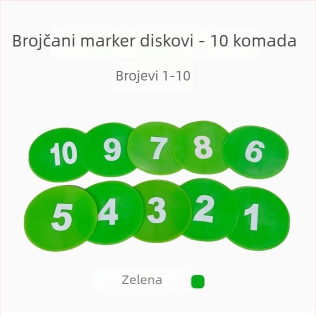 23 cm digitalna orientacijska podloga s slovima, protuklizna za trening nogometa u vrtiću i senzorna integracija s preprekama
