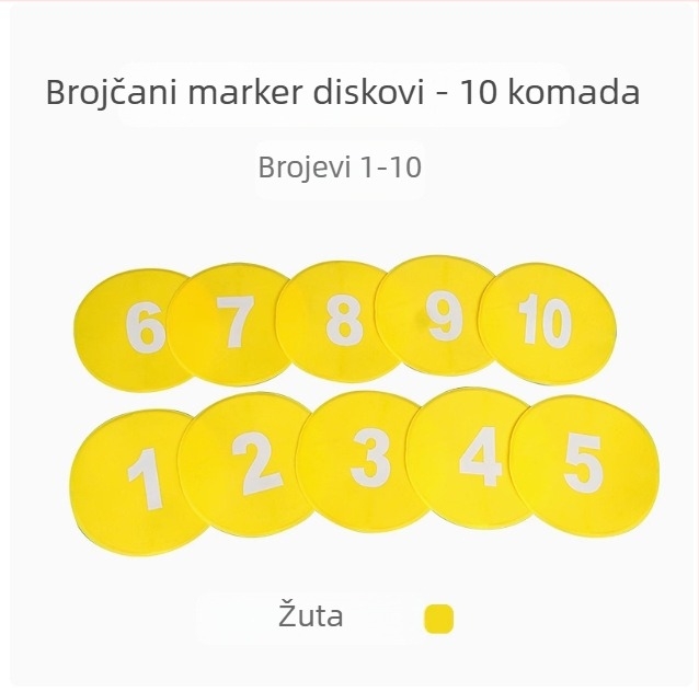 23 cm digitalna orientacijska podloga s slovima, protuklizna za trening nogometa u vrtiću i senzorna integracija s preprekama