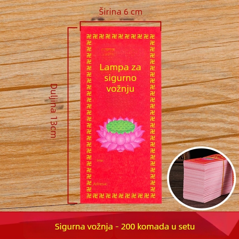 Obojeni papir za lampu za budističke darove i zasluge, lotosova lampa, ritualni pribor