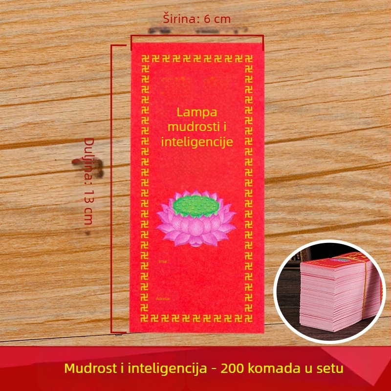 Obojeni papir za lampu za budističke darove i zasluge, lotosova lampa, ritualni pribor