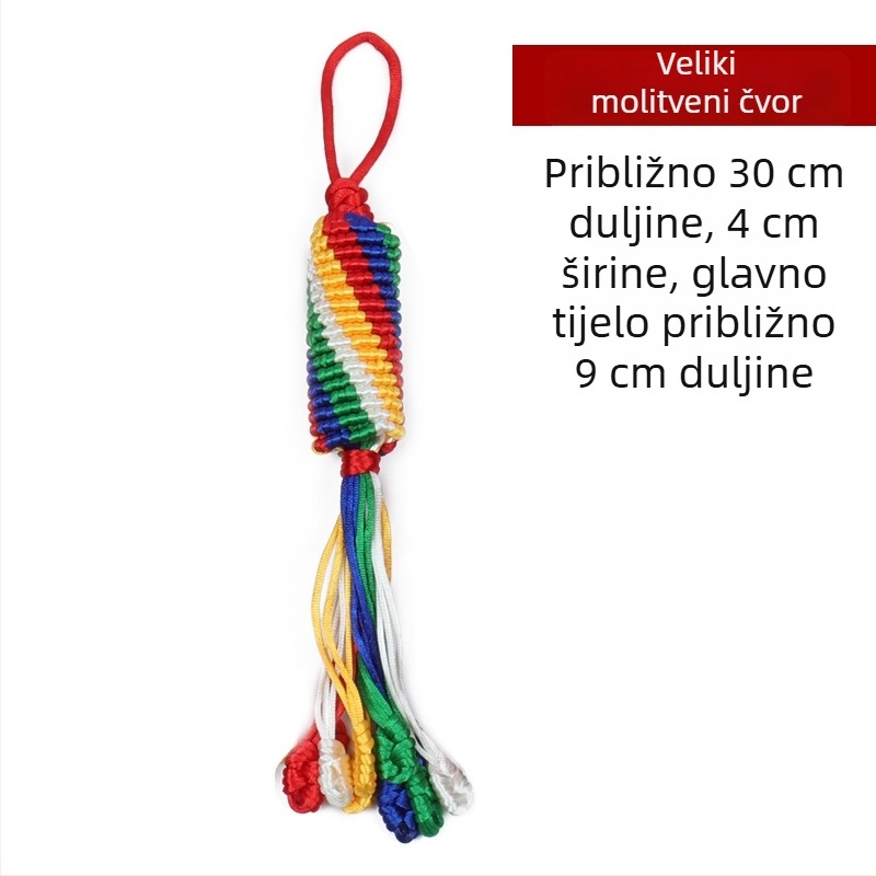 Viseći ukras za auto, ručno izrađeni dijamantni čvor, šareni okretni čvor, povoljan kineski čvor