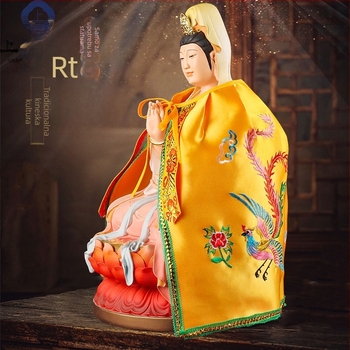 Statua Mazu i Guanyin, budistička odjeća i ogrtač, Gospođa Tri Noći, Bi Xian Yuanjun i Taishan baka