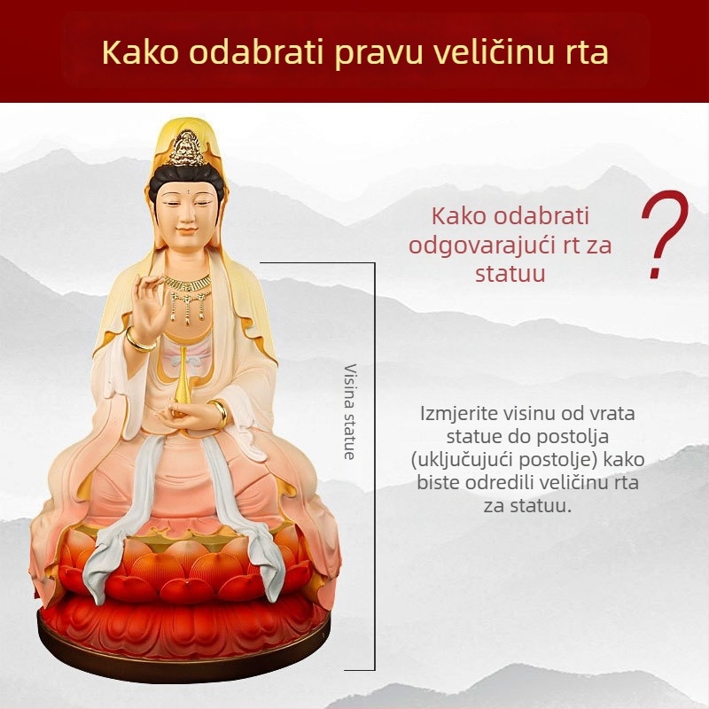 Statua Mazu i Guanyin, budistička odjeća i ogrtač, Gospođa Tri Noći, Bi Xian Yuanjun i Taishan baka