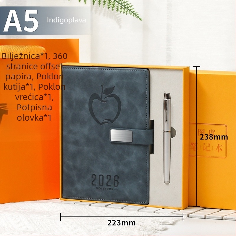 A5 bilježnica s prilagođenim logotipom, debeli korice, poslovni dnevnik 2025, ultra debeli, minimalistički dizajn
