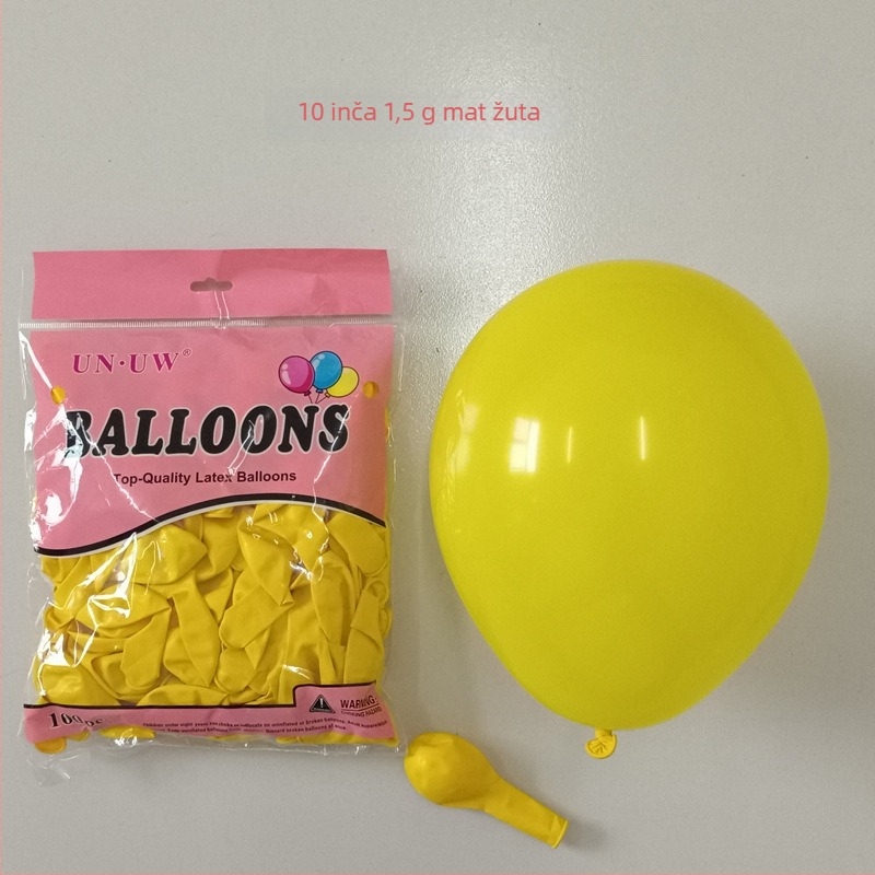 Haorun latex baloni promjera 10 inča, mat završna površina, debljina 1,5 g, više boja, okruglog oblika za party dekoracije