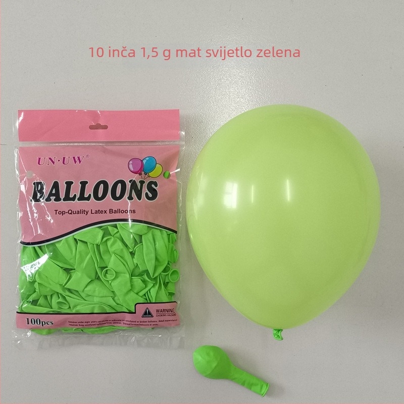 Haorun latex baloni promjera 10 inča, mat završna površina, debljina 1,5 g, više boja, okruglog oblika za party dekoracije