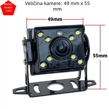 10,36-inčni HD auto monitor s kamerom za vožnju unatrag (12V/24V)