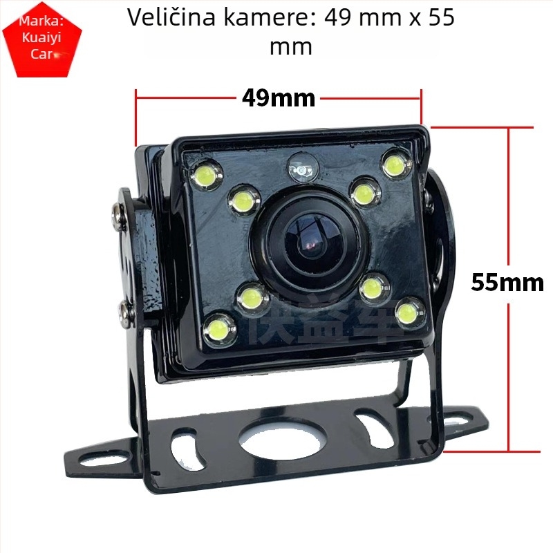 10,36-inčni HD auto monitor s kamerom za vožnju unatrag (12V/24V)
