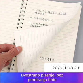Spiralna bilježnica s mrežom, B5, Insta-stil bilježnica za srednjoškolce i studente