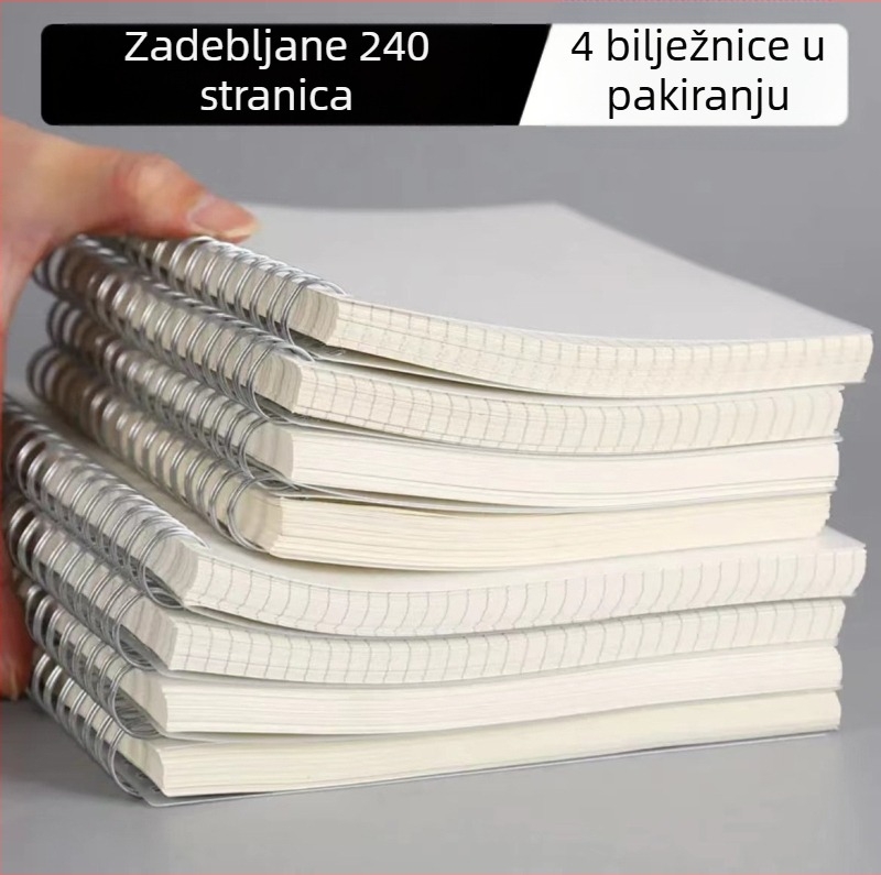 Spiralna bilježnica s mrežom, B5, Insta-stil bilježnica za srednjoškolce i studente