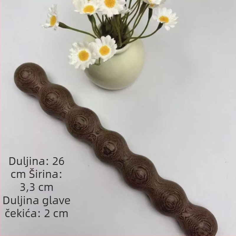 Drvena masažna palica s oblikom tikve za cijelo tijelo – masaža ramena i vrata