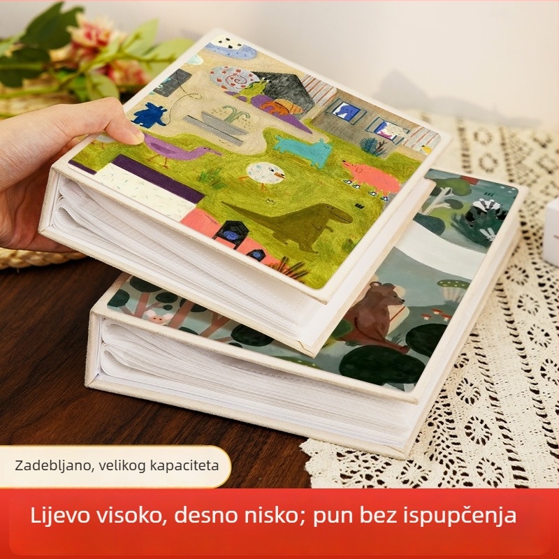Velkokapacitni fotoalbum za Polaroid fotografije od 3 inča, kućno skladištenje fotografija, dar za bebu i Dan djece