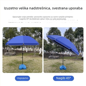 Veliki okrugli suncobran za vanjske štandove i dvorište