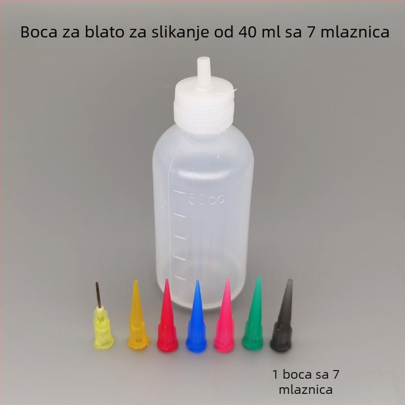 Podglazurna keramička umjetnička boja za 3D reljefnu glazuru na bisque keramici, uzdignute linije, filigranska ukrasa i kreativno slikanje, boca 40 ml