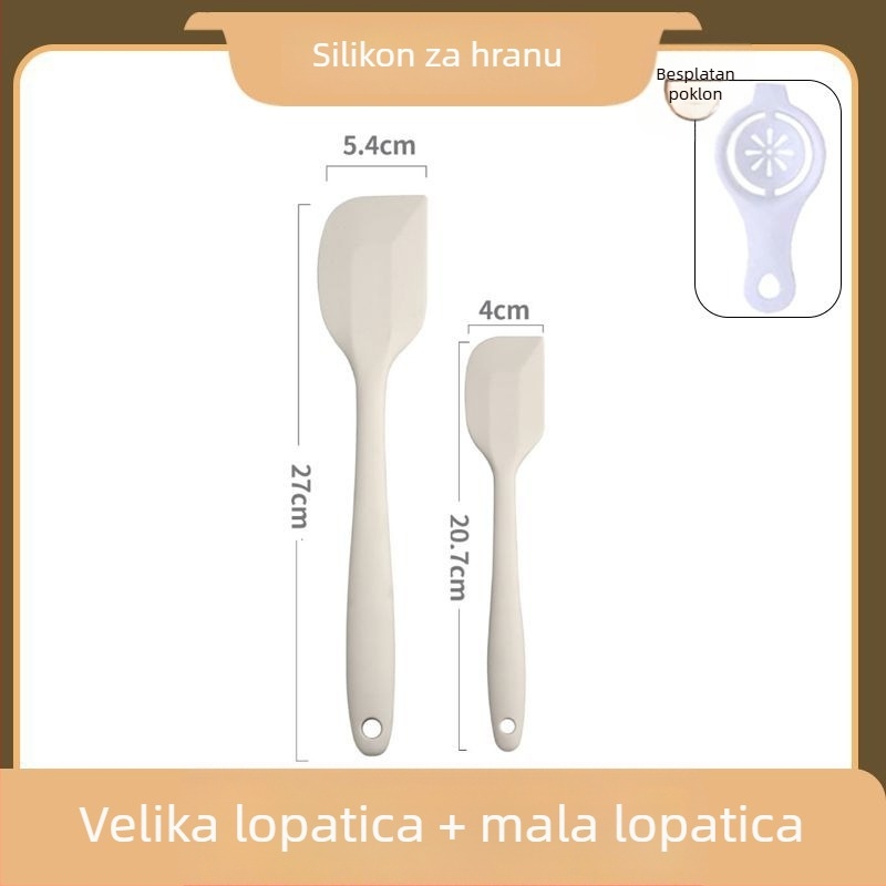 Set od 7 silikonskih kuhinjskih alata za pečenje, kvaliteta hrane, otporan na visoke temperature: špatula, četka za mazanje, mućkalica za jaja, klipsa za hranu, lopatica