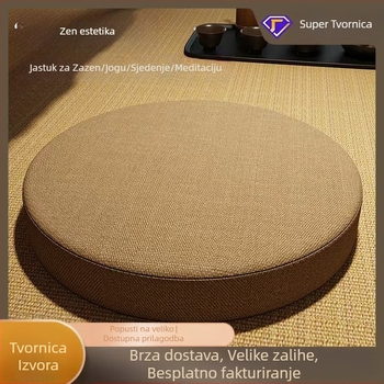 Debeli meditacijski jastuk za Zen praksu, kineskog stila tatami sjedalna podloga, Zen prostirka za čajnu sobu, kućna prostirka uz prozor