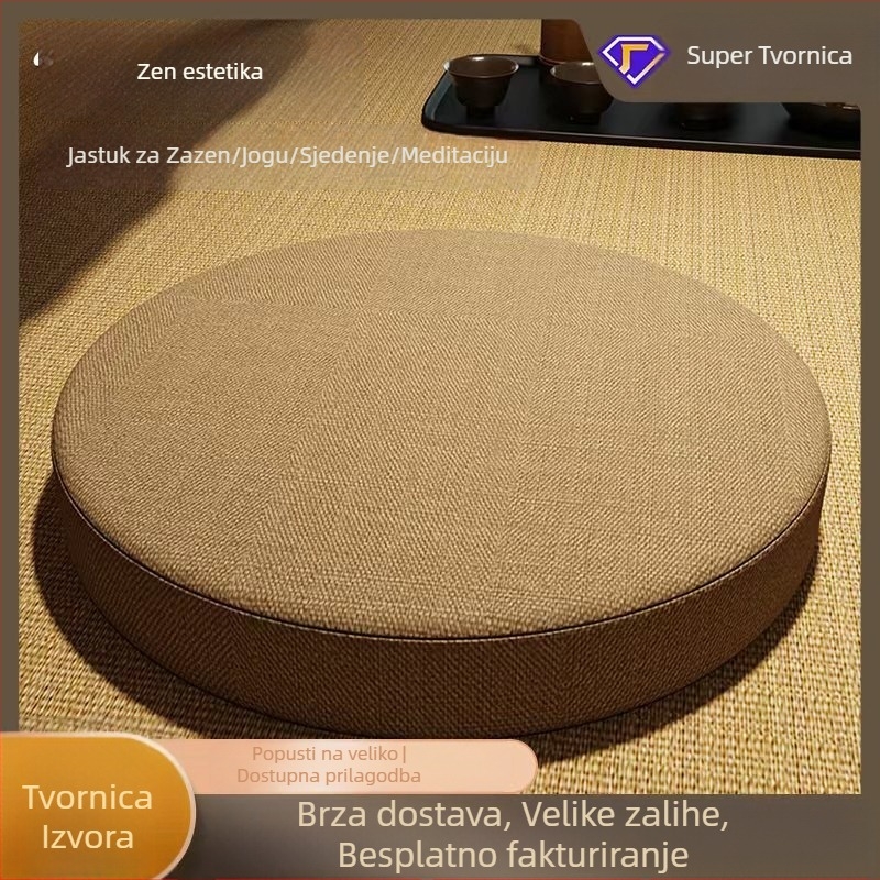 Debeli meditacijski jastuk za Zen praksu, kineskog stila tatami sjedalna podloga, Zen prostirka za čajnu sobu, kućna prostirka uz prozor