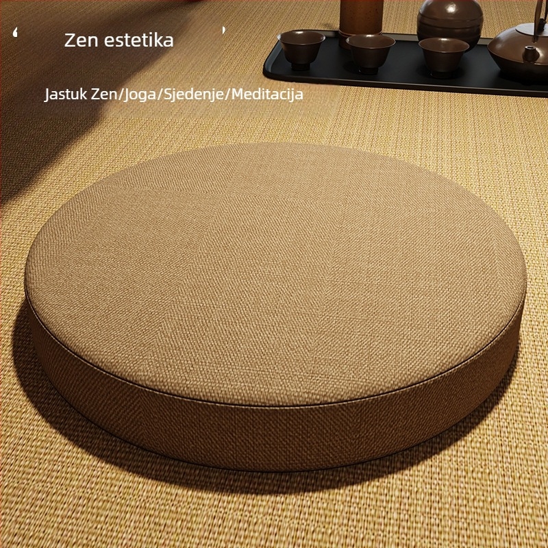 Debeli meditacijski jastuk za Zen praksu, kineskog stila tatami sjedalna podloga, Zen prostirka za čajnu sobu, kućna prostirka uz prozor