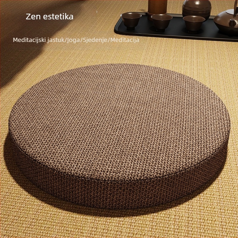 Debeli meditacijski jastuk za Zen praksu, kineskog stila tatami sjedalna podloga, Zen prostirka za čajnu sobu, kućna prostirka uz prozor
