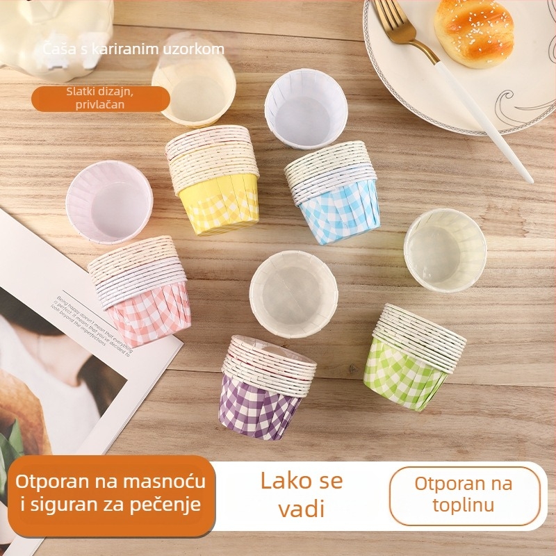 Papir za pečenje s PE premazom, anti-prianjiv, s uvijenim rubovima, otporan na visoke temperature, rubovi u boji