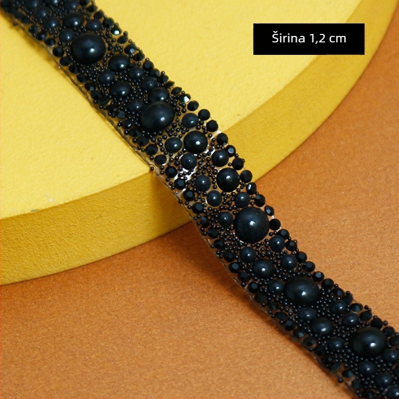 Labave perle i kristali od plastike/smole s ljepilom na stražnjoj strani za DIY ukrase za odjeću