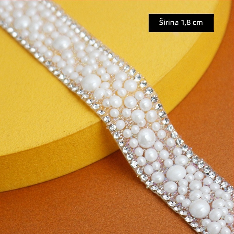 Labave perle i kristali od plastike/smole s ljepilom na stražnjoj strani za DIY ukrase za odjeću