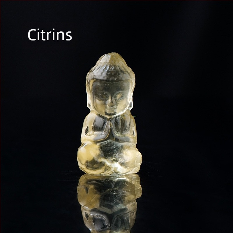 Prirodni ametist Budha – mini figura za privjesak, DIY kamen dekoracija