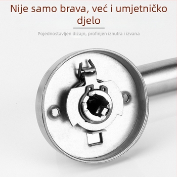 Brava za vrata od 304 nehrđajućeg čelika za protupožarna vrata, ručka za evakuaciju i dvostruki cilindar