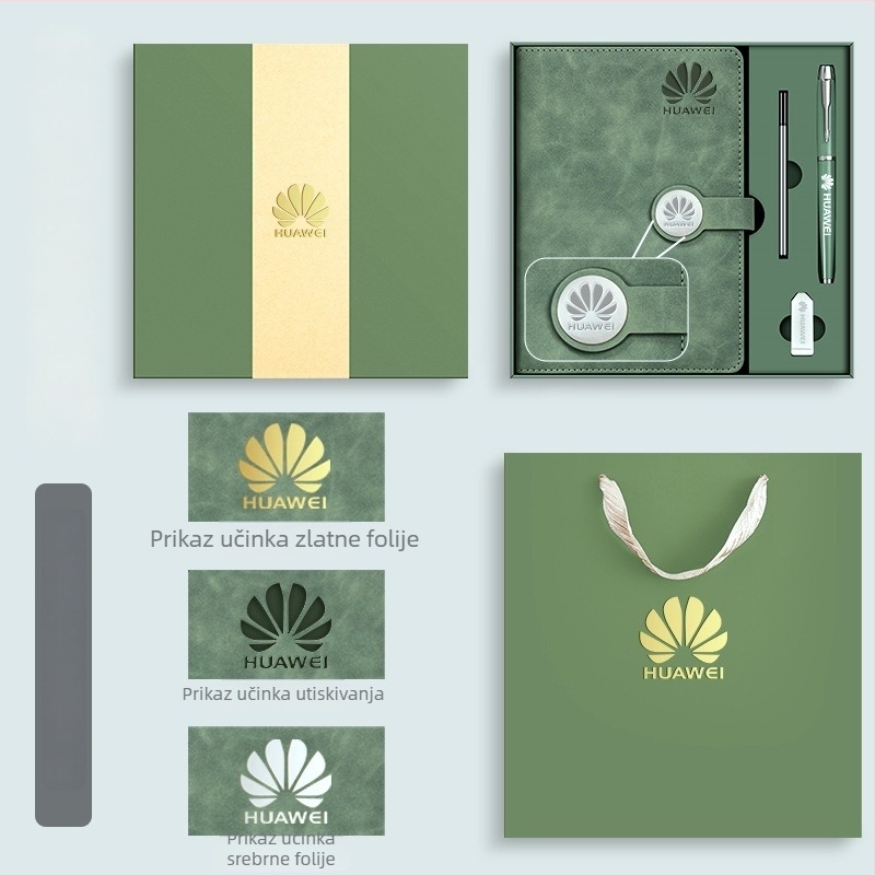 Visokokvalitetni poslovni bilježnica u darovnom setu s kineskim stilom, mogućnost prilagodbe logotipa