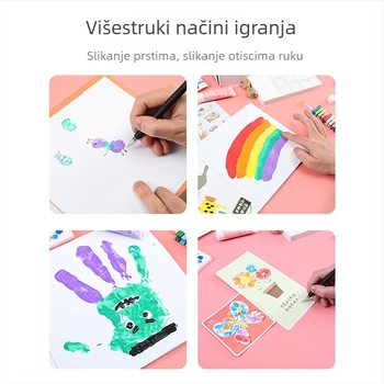 Yili dječje boje za crtanje prstima, 20 ml, perive akvarel boje za djecu