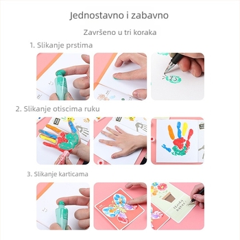 Yili dječje boje za crtanje prstima, 20 ml, perive akvarel boje za djecu