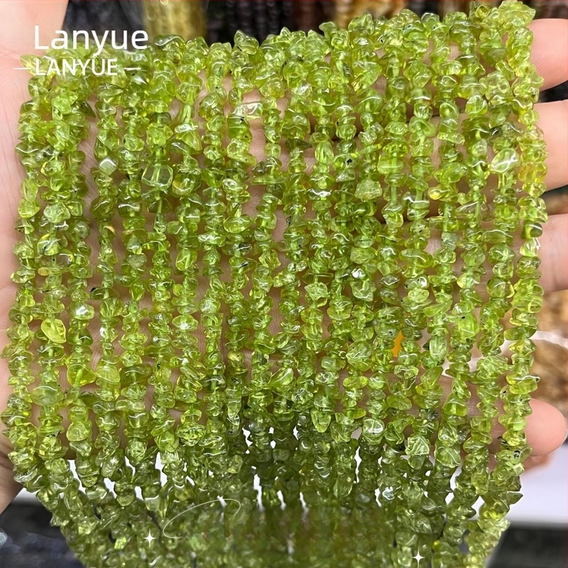 Maslinasto zelene kristalne facete perle za abakuse, prozirno zelene peridotne perle za DIY nakit