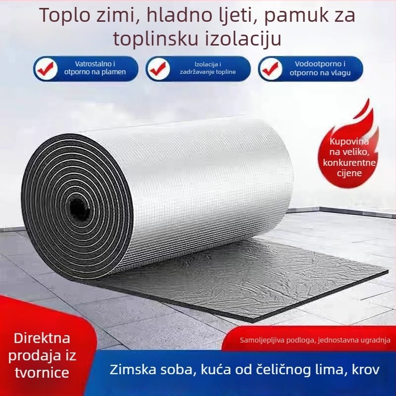 Samozaljepna ploča za izolaciju krova za sunčane sobe – vodootporna, otporna na visoke temperature