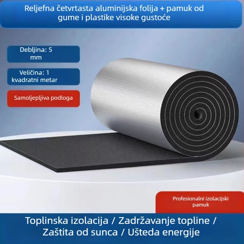 Samozaljepna ploča za izolaciju krova za sunčane sobe – vodootporna, otporna na visoke temperature