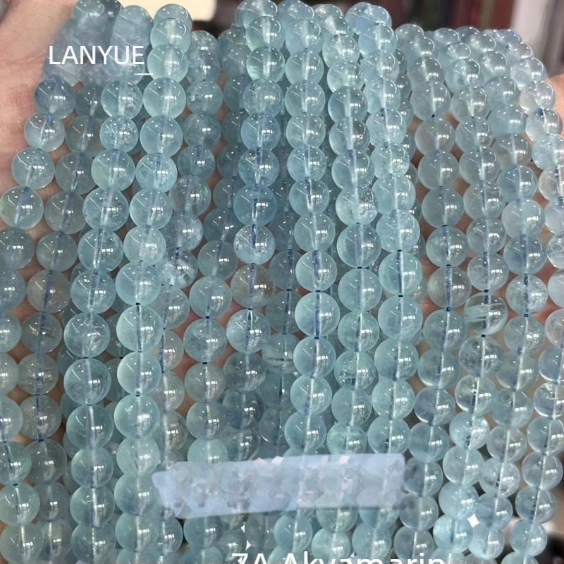 Prirodne akvamarinske faceted kuglice u obliku kocke, 4 mm, poluproizvodi za DIY nakit