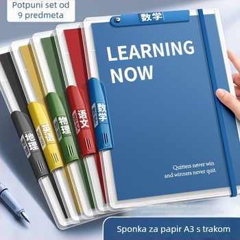 A4 mapa za ispite s remenom i klipom za šipku