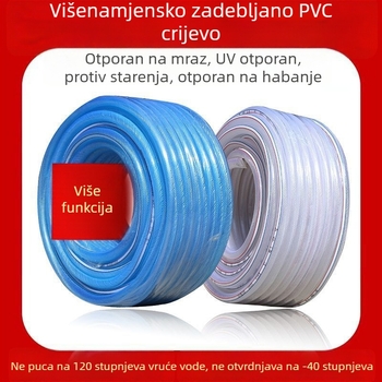Antifrizična cijev s uzorkom zmijske kože za vodu iz slavine, 1/2, 3/4 i 1 inč, mekani PVC vrtni šlauf za zalijevanje cvijeća i povrća