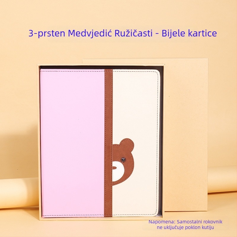 Kožni fotoalbum s izmjenjivim stranicama, DIY zapisnik za bilježenje rasta djeteta – ručno izrađena spomen-knjiga