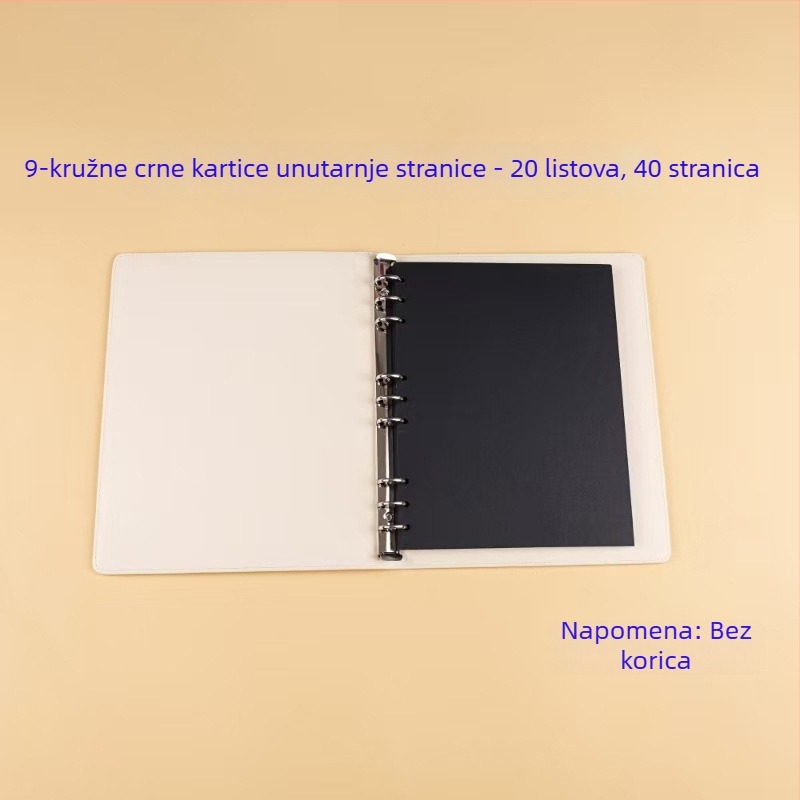 Kožni fotoalbum s izmjenjivim stranicama, DIY zapisnik za bilježenje rasta djeteta – ručno izrađena spomen-knjiga