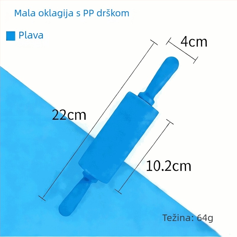 Silikonski valjak za tijesto, kvalitete hrane, bezšivni kuhinjski alat za tijesto i listiće za knedle