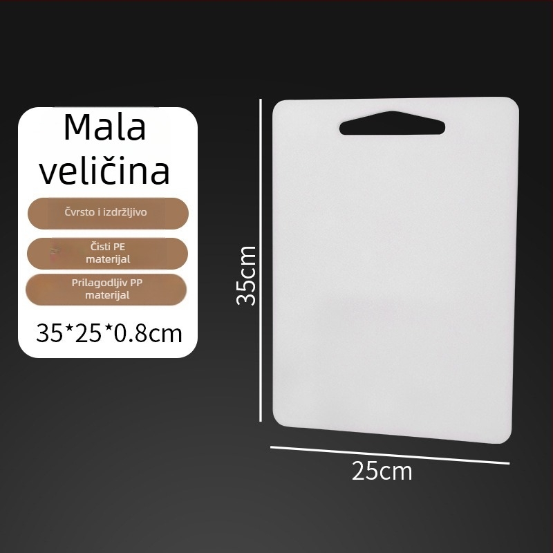 PE plastična dvostruka daska za rezanje za kuhinju i voće, protuklizna, prehrambena klasa