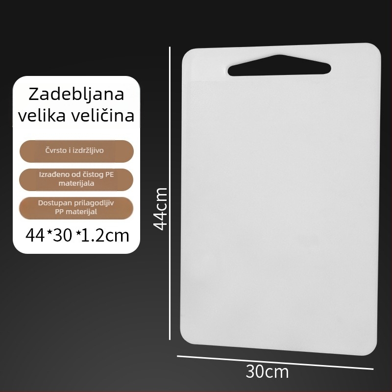 PE plastična dvostruka daska za rezanje za kuhinju i voće, protuklizna, prehrambena klasa