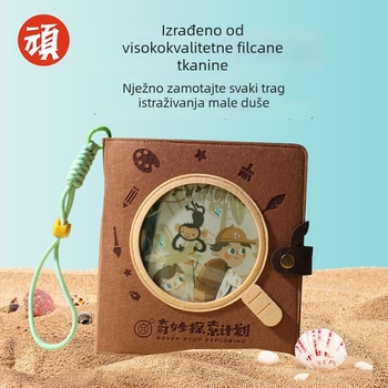 Izvorni filcani bilježnica za obiteljsku nastavu i čudesna istraživanja