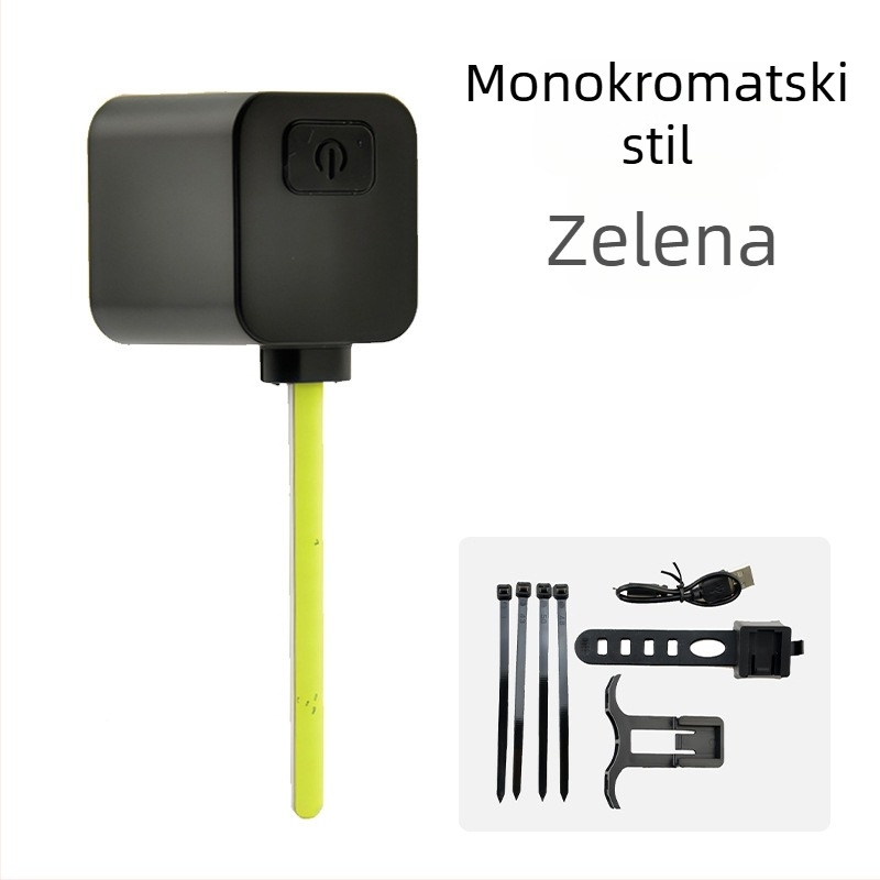 LED stražnja svjetiljka za cestovni bicikl s tekućim LED trakama i zamjenjivim segmentima, priključna i napajana, svjetlo za noćnu vožnju