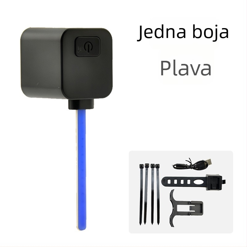 LED stražnja svjetiljka za cestovni bicikl s tekućim LED trakama i zamjenjivim segmentima, priključna i napajana, svjetlo za noćnu vožnju