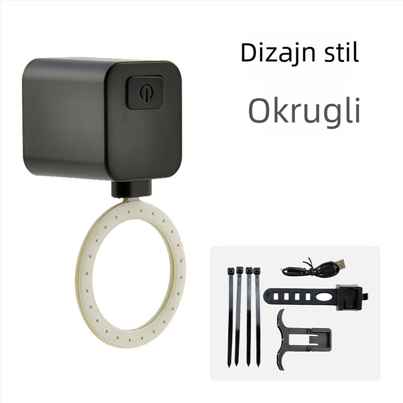 LED stražnja svjetiljka za cestovni bicikl s tekućim LED trakama i zamjenjivim segmentima, priključna i napajana, svjetlo za noćnu vožnju
