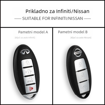 TPU kućište ključa za Nissan Qashqai, X-Trail, Tiida, Bluebird, Teana, Sylphy