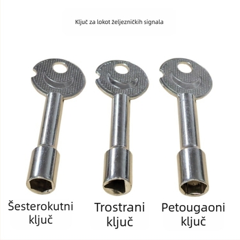 Xintianer željeznički lokot 38 mm, metalni sigurnosni lokot s univerzalnim ključem, model XTE-TLS38mm
