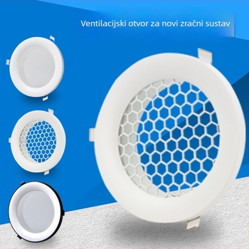 Okrugli aluminijski zračni otvor za ventilaciju, ispuš i sustav svježeg zraka – poklopac grijanja kupaonice