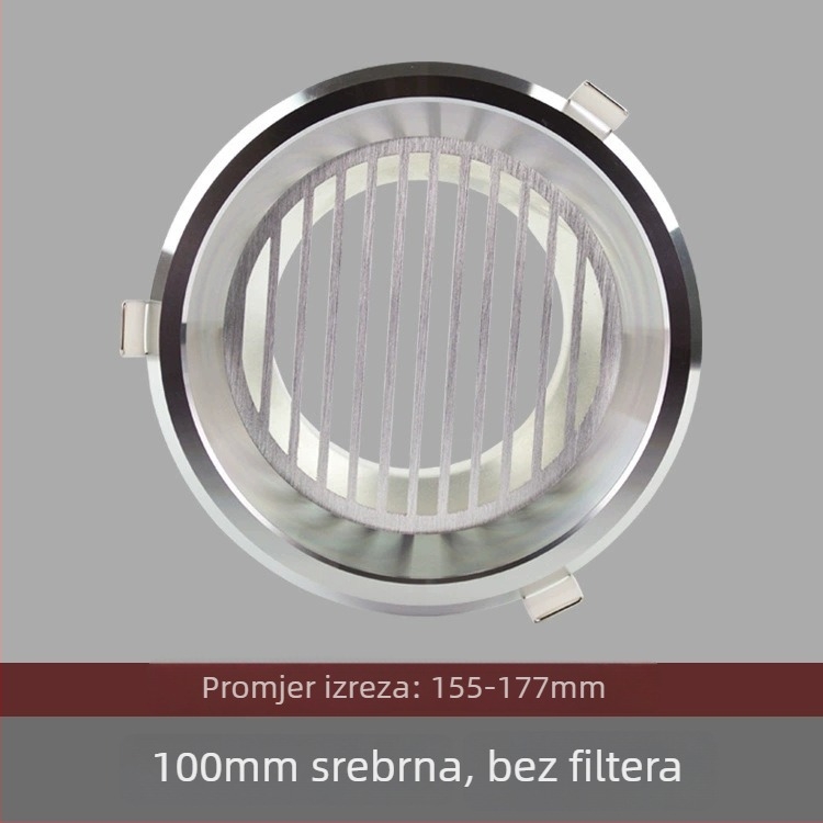 Okrugli aluminijski zračni otvor za ventilaciju, ispuš i sustav svježeg zraka – poklopac grijanja kupaonice